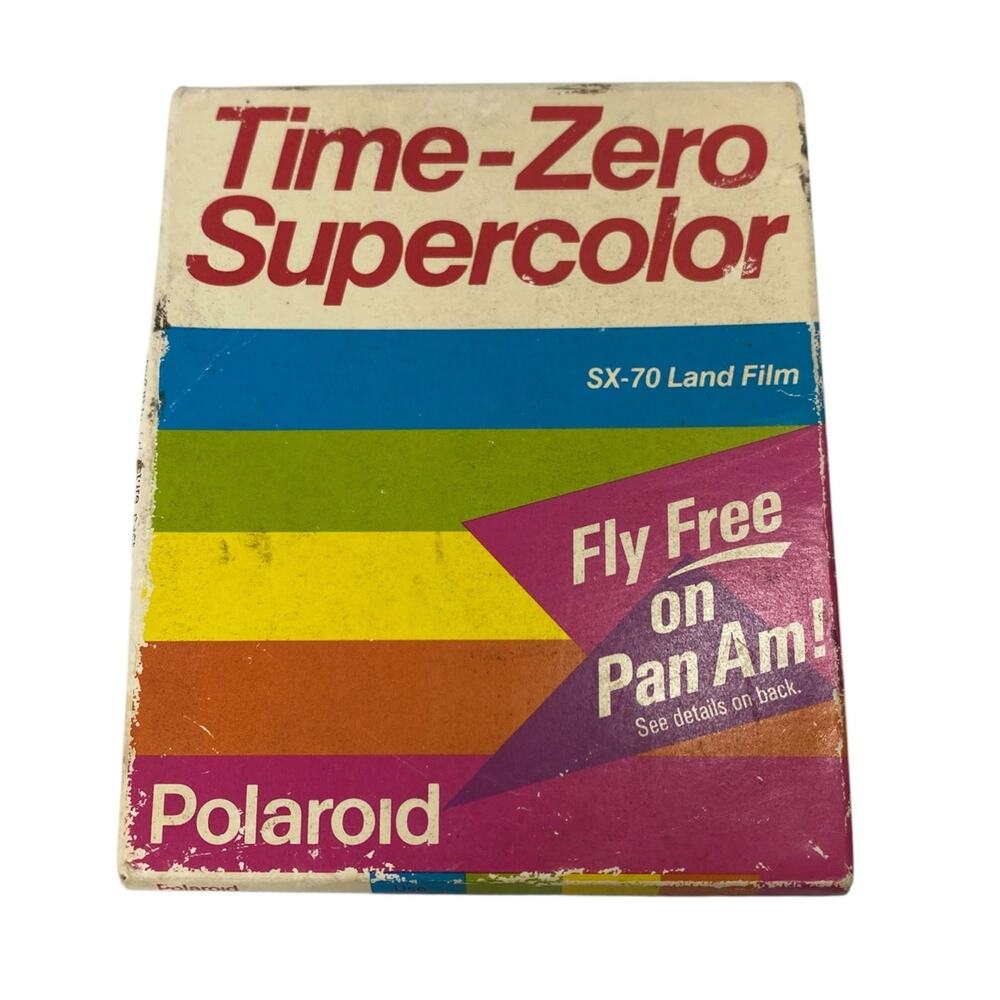 Vintage Polaroid Time-Zero Supercolor SX-70 Land Film Sealed Box 80s  Exp 4/90